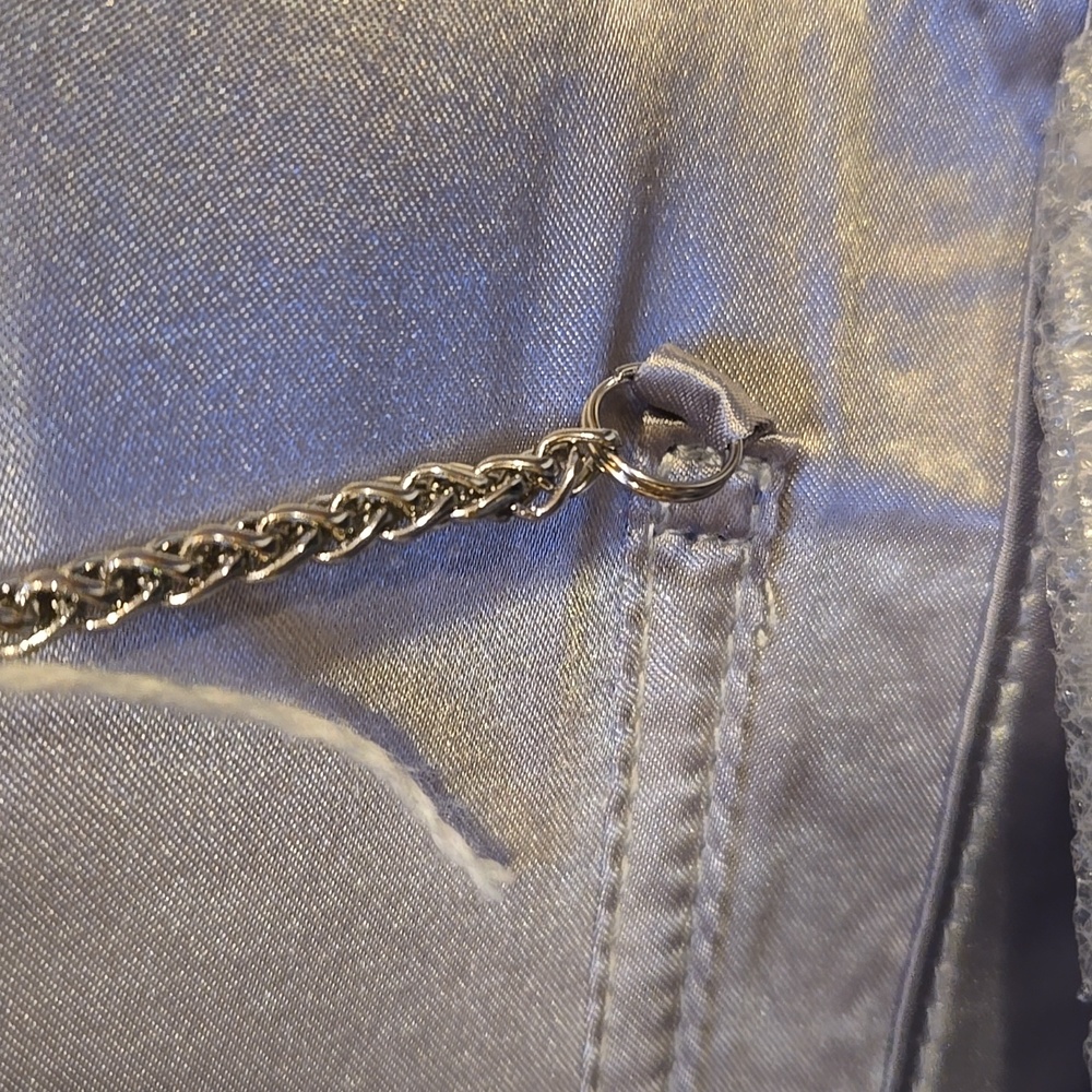 New Sondra Roberts Squared Black/White Beaded Versatile Clutch - Picture 9 of 11